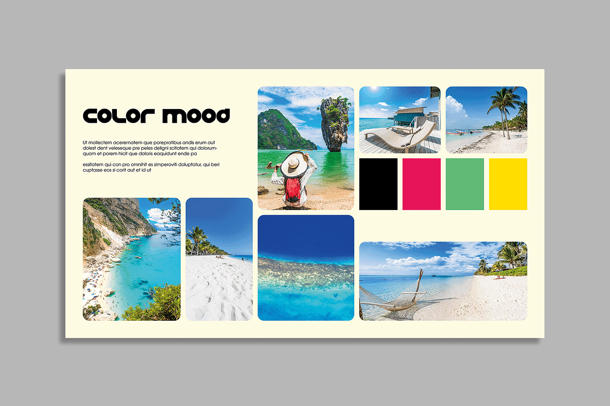 Creative Tropical Travel Mood Board, a Social Media Template by MightyDesign (Photo 4 of 9)