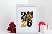 Hello 2026 Png, New Years Eve Png, an Illustration by DreamPrint404 (Thumbnail 4 of 6)