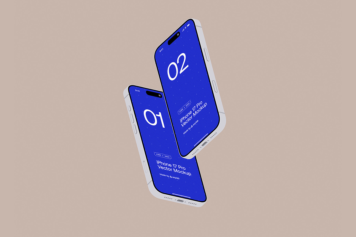 iPhone 17 Pro Vector - 24 Mockups, an iPhone Mockup by Asylab (Photo 30 of 48)