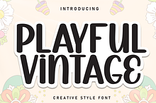 Playful Vintage | Script Font