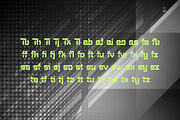 Cutting - Futuristic Sans Serif Font, a Sans Serif Font by haniefart (Thumbnail 6 of 11)