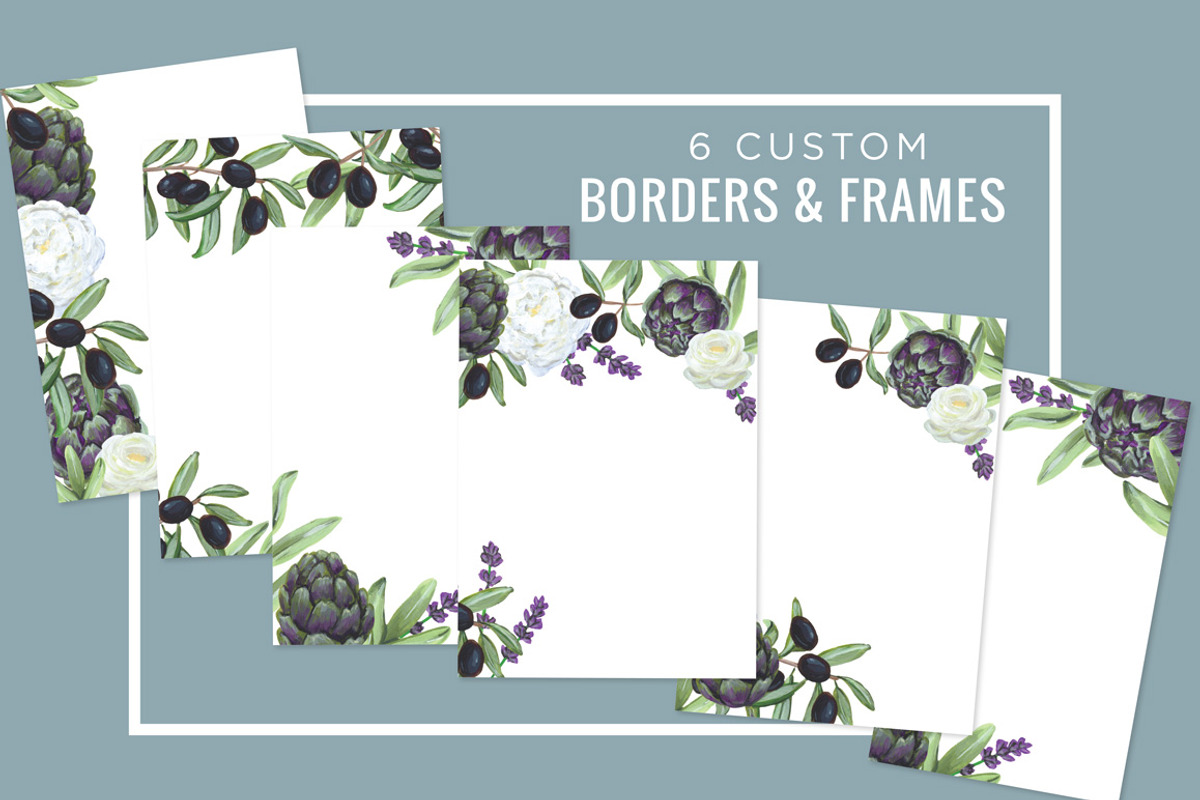 Artichoke & Olive Floral Design Kit, an Illustration by Relish Designs (Photo 6 of 6)