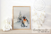 Winter Wonderland Christmas Animals, a Seasonal Illustration by Dazzling Art Boutique (Thumbnail 6 of 6)