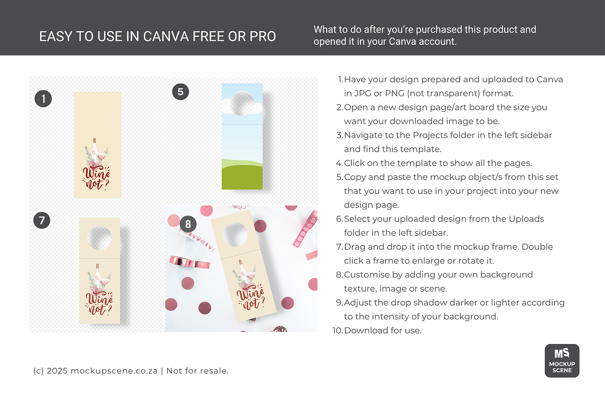 Wine Tag Canva Mockup, a Packaging Mockup by Mockup Scene (Photo 3 of 10)