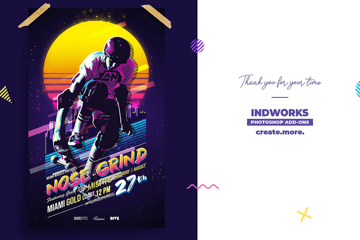 80's Retro Poster Photoshop Action, an Action Add-On by deeplabstudio7 (Photo 14 of 15)