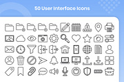50 User Interface - Line, an Outline Icon by Kmg Design (Thumbnail 2 of 2)