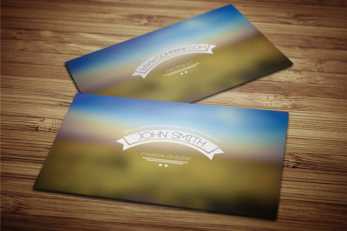 Blurred Business Card, a Business Card Template by Crazyleaf (Photo 3 of 4)