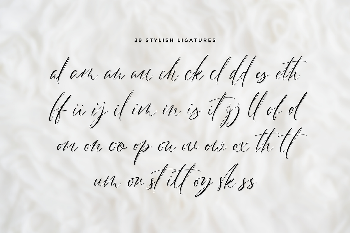 Mitta Githa - A Lovely Script Font, a Script Font by Ainun Jinan (Photo 9 of 11)