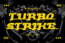 Turbo Strike Race Font