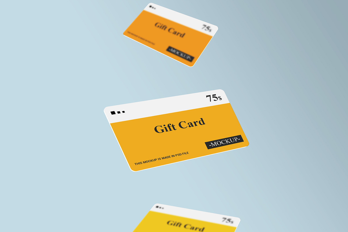 Gift Card Mockup Design, a Print Template by alimran24 (Photo 28 of 33)