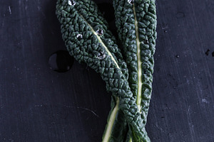 Tuscan kale leaves