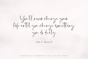 Singgiata Handwritten Font, a Script Font by etigletters (Thumbnail 15 of 15)