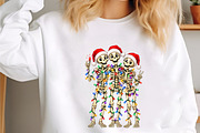 Funny Christmas Skeleton Santa Hat, a Seasonal Illustration by designcity5 (Thumbnail 2 of 4)