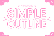 Simple Outline - Child Font Types