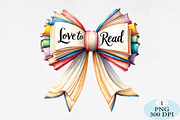 Love to Read Book Bow PNG, a Seasonal Illustration by Daily.Designs (Thumbnail 1 of 5)