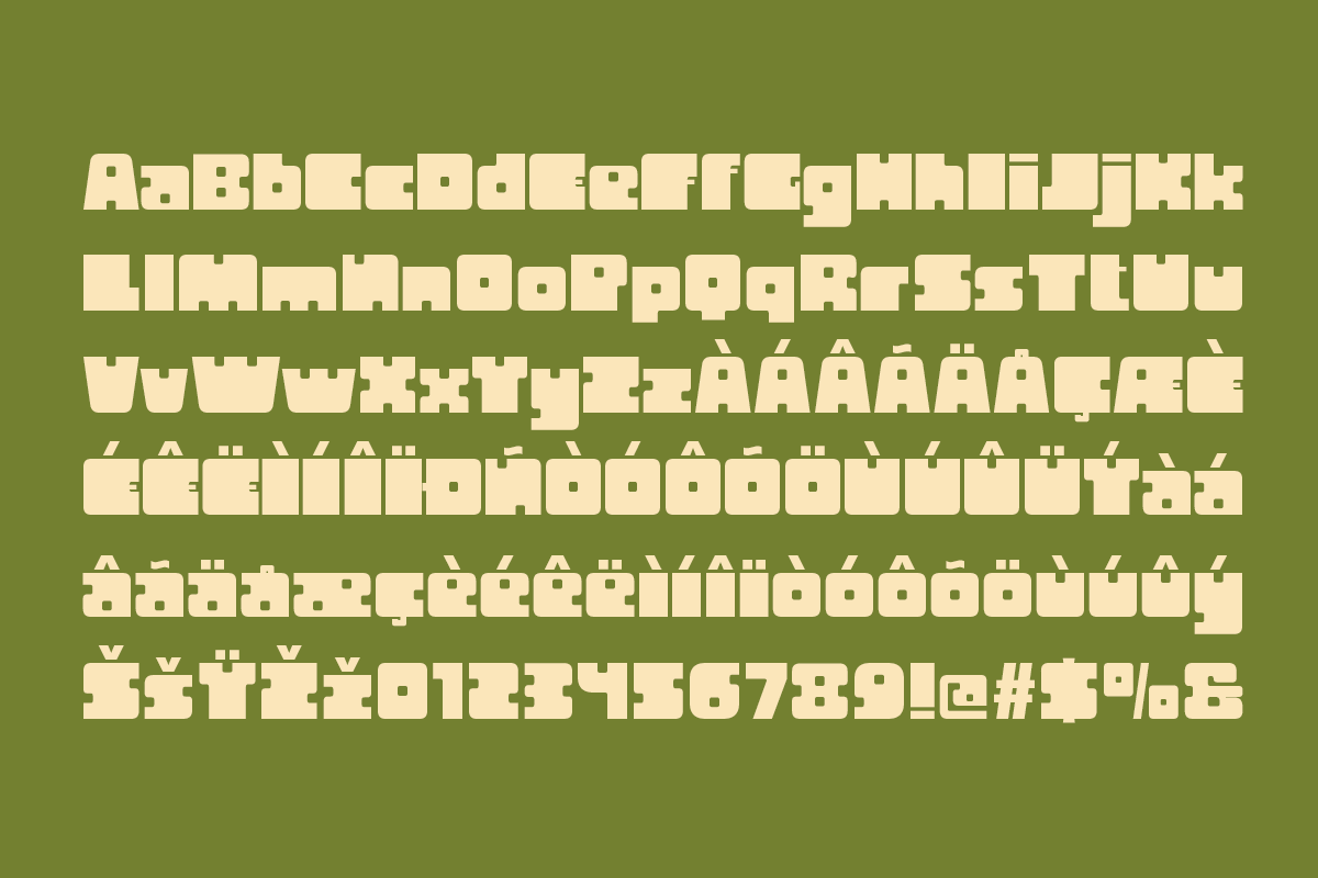 Neba - Unique Bold Food Font, a Sans Serif Font by Pandeka Studio (Photo 9 of 9)