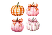 Watercolor Pumpkin Clipart, an Illustration by Designworld (Thumbnail 4 of 5)