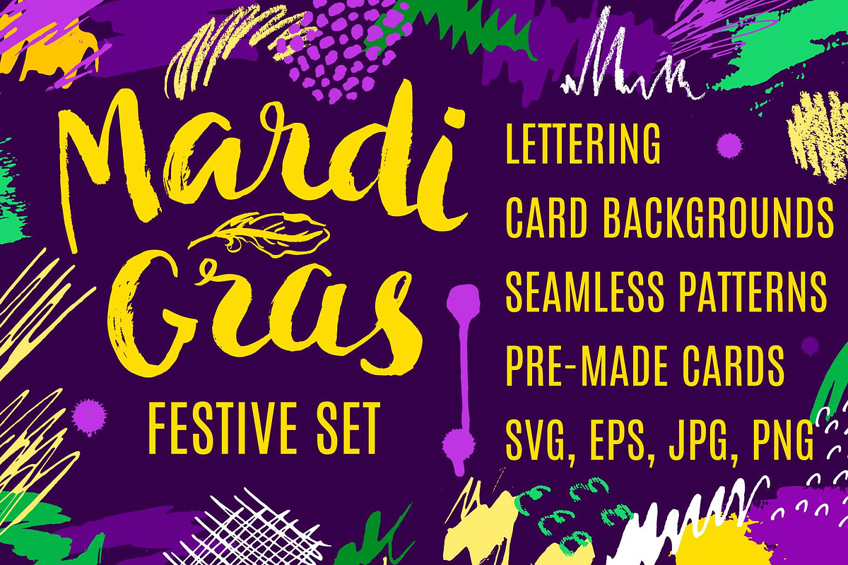 Mardi Gras Set, an Illustration by Olena (Photo 1 of 5)