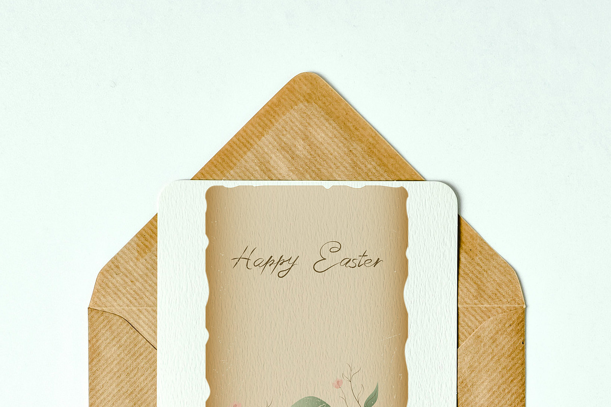 A vintage Easter greeting card, a Decorative Illustration by JYa_Design (Photo 2 of 3)