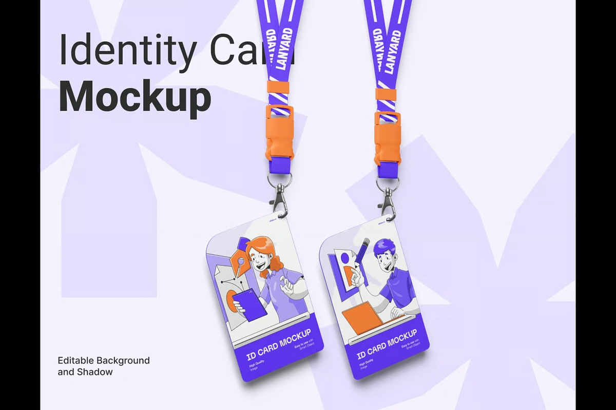 ID Card Mockup, an Advertising Mockup by Se٧enStudio (Photo 2 of 4)