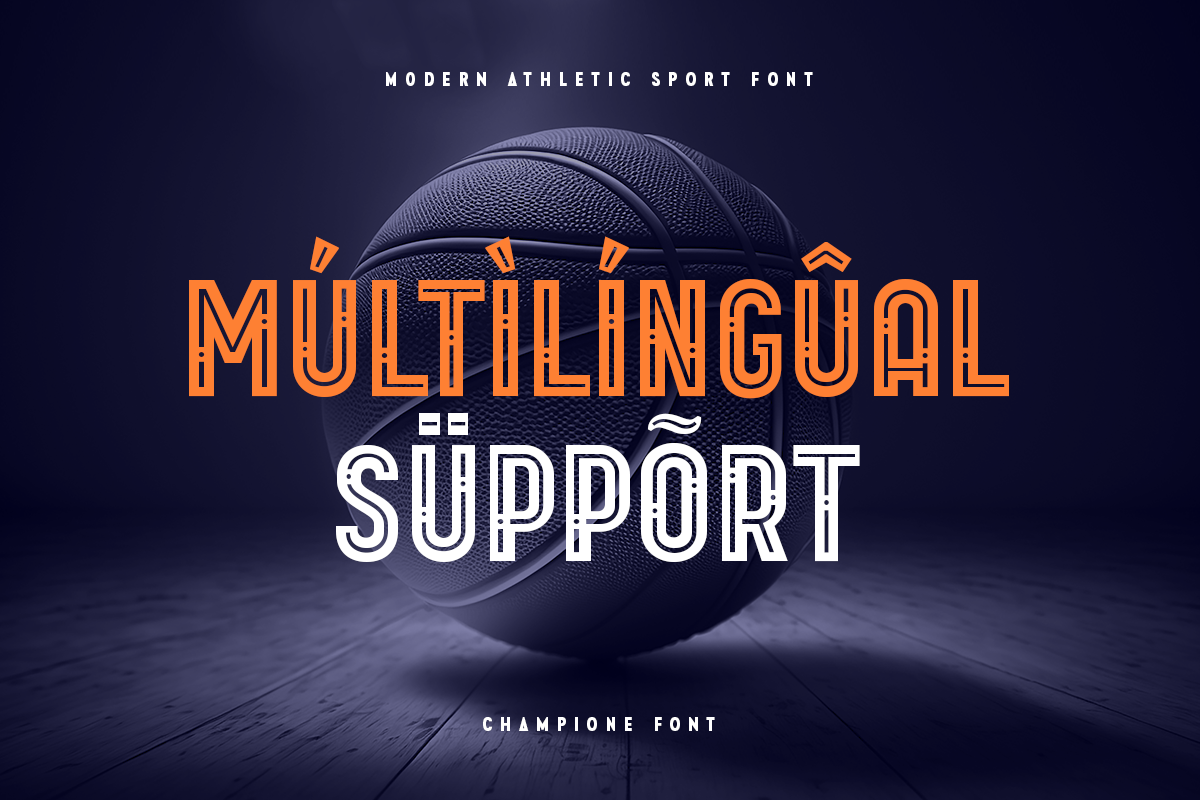 Champione - Athletic Sport Font, a Sans Serif Font by Hamz Studio (Photo 7 of 16)
