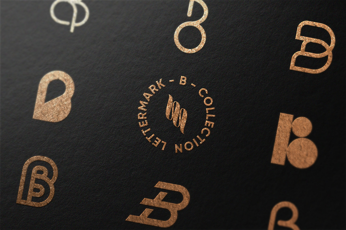 B Lettermarks Collection, a Branding & Logo Template by Musafeer Studio (Photo 1 of 9)