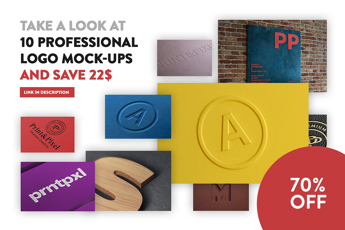 Cutted logo mock-up, a Product Mockup by PrintPixel (Photo 12 of 12)