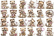 Whimsical Mother's Day Raccoon Clipa, an Illustration by DreamPrint404 (Thumbnail 3 of 6)