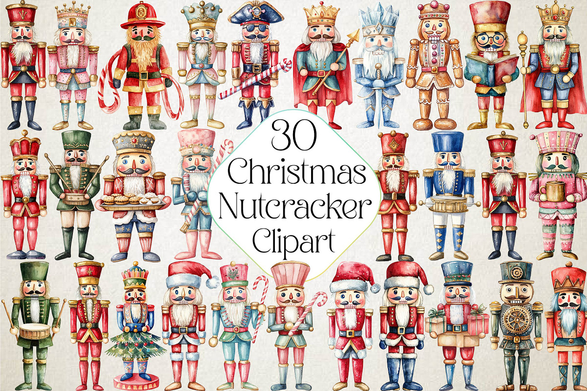 Christmas Nutcracker PNG Clipart, an Illustration by DreamPrint404 (Photo 1 of 6)