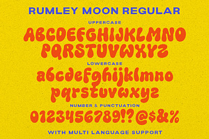 Rumley Moon - Groovy Hipster Font