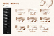 Pencils & Paper - brushes Procreate, a Brush Add-On by polikarpovaart (Thumbnail 7 of 13)