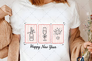 Coquette Happy New Year 2026, an Illustration by Creative Art (Thumbnail 5 of 6)