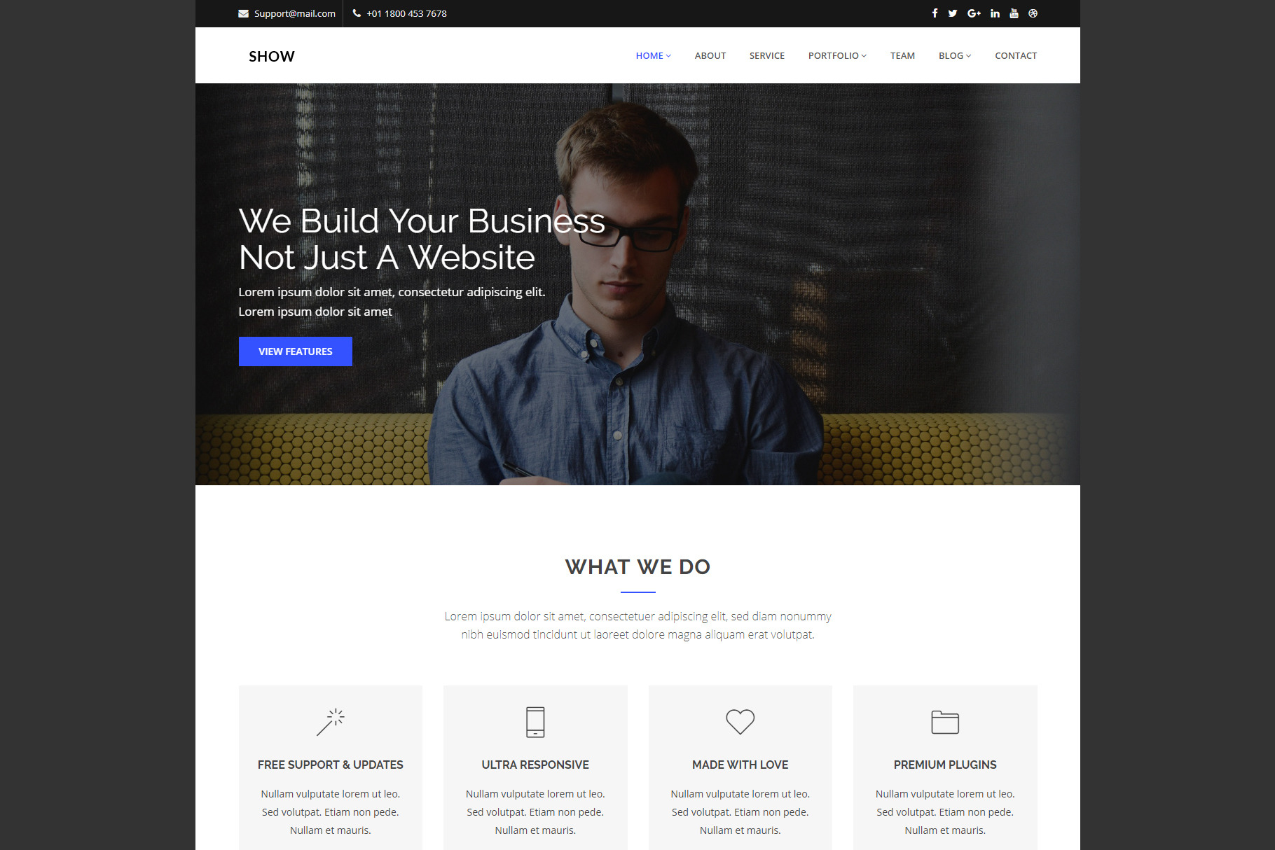 Show - Corporate HTML Template, a Bootstrap Template by Excellent Dynamics