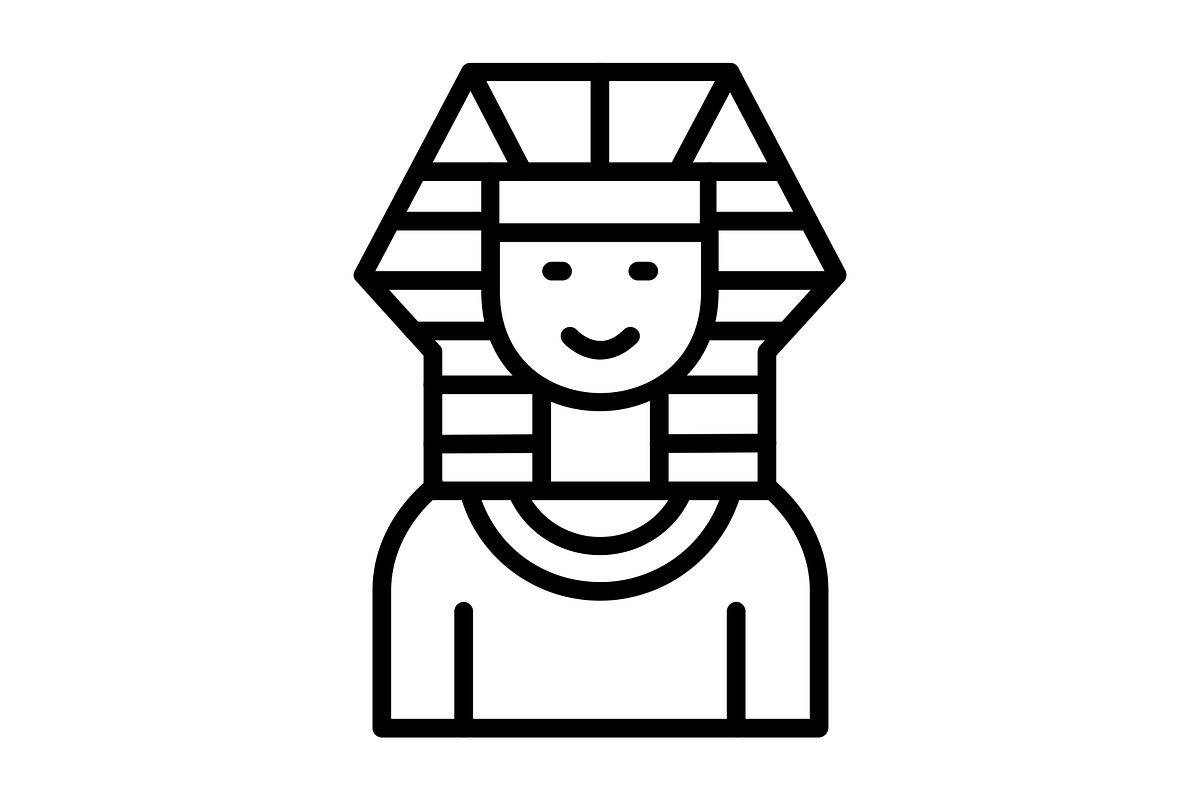 Pharaoh Line Icon, an Icon by Pexelpy (Photo 2 of 2)