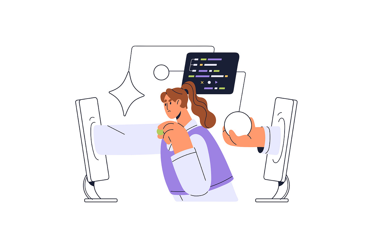 Programmers at work. IT concepts set, a Work Illustration by PaperTrident (Photo 22 of 28)