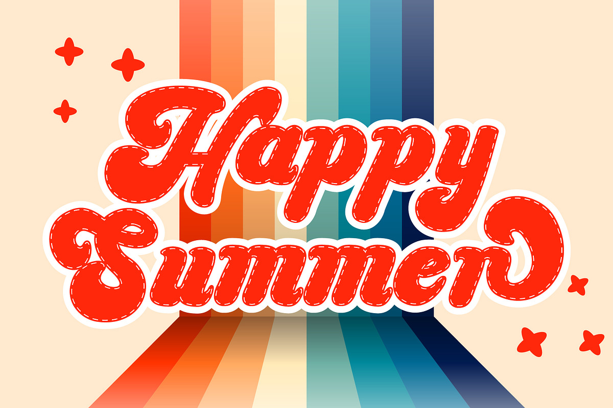 Retro Stitch - Retro Font, a Slab Serif Font by Densu Creative (Photo 2 of 7)