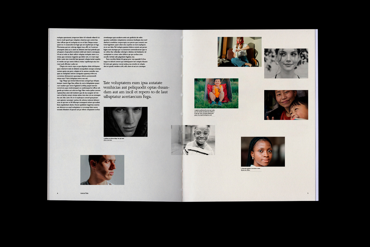 Magazine Article Template —InDesign