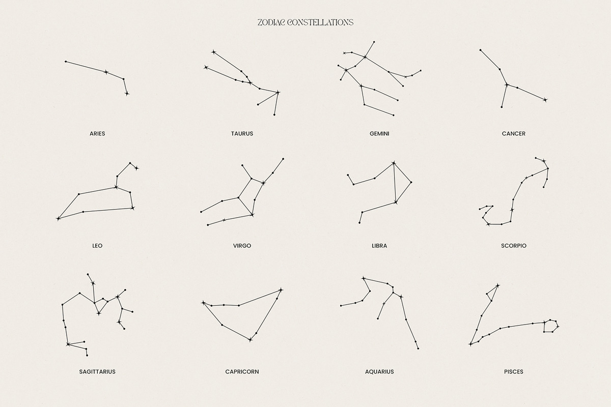 13 Zodiac Posters & Constellations, an Illustration by May Motif (Photo 4 of 13)