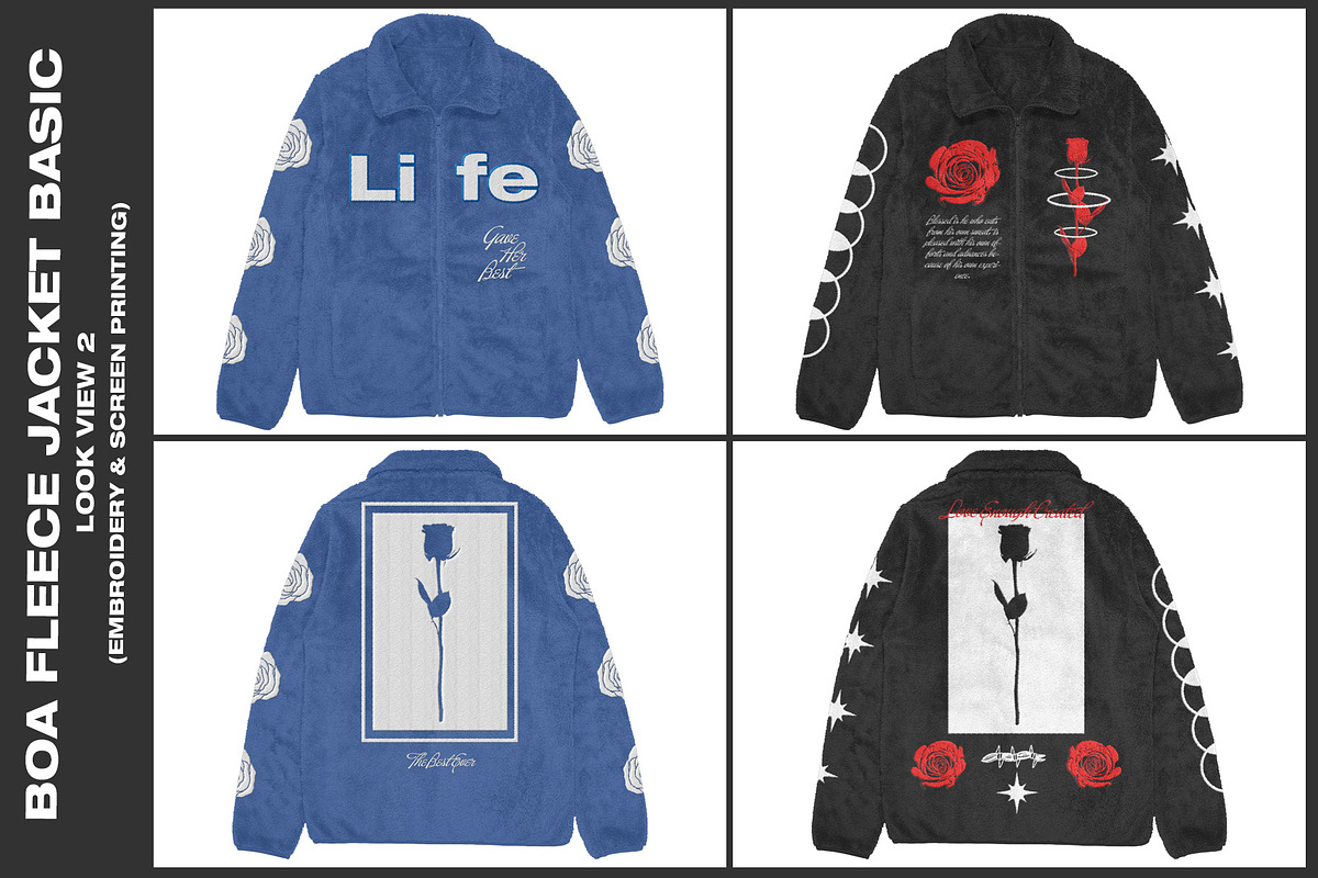 Boa Fleece Jacket Basic - Mockup, a Hoody Mockup by DaldSgh (Photo 3 of 11)