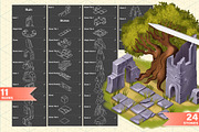 ISOMETRIC TOWN PROCREATE PS CREATOR, a Brush Add-On by AlexandraArt (Thumbnail 9 of 12)