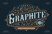 Graphite - Vintage Decorative Font, a Font by HansCo Studio (Thumbnail 1 of 11)