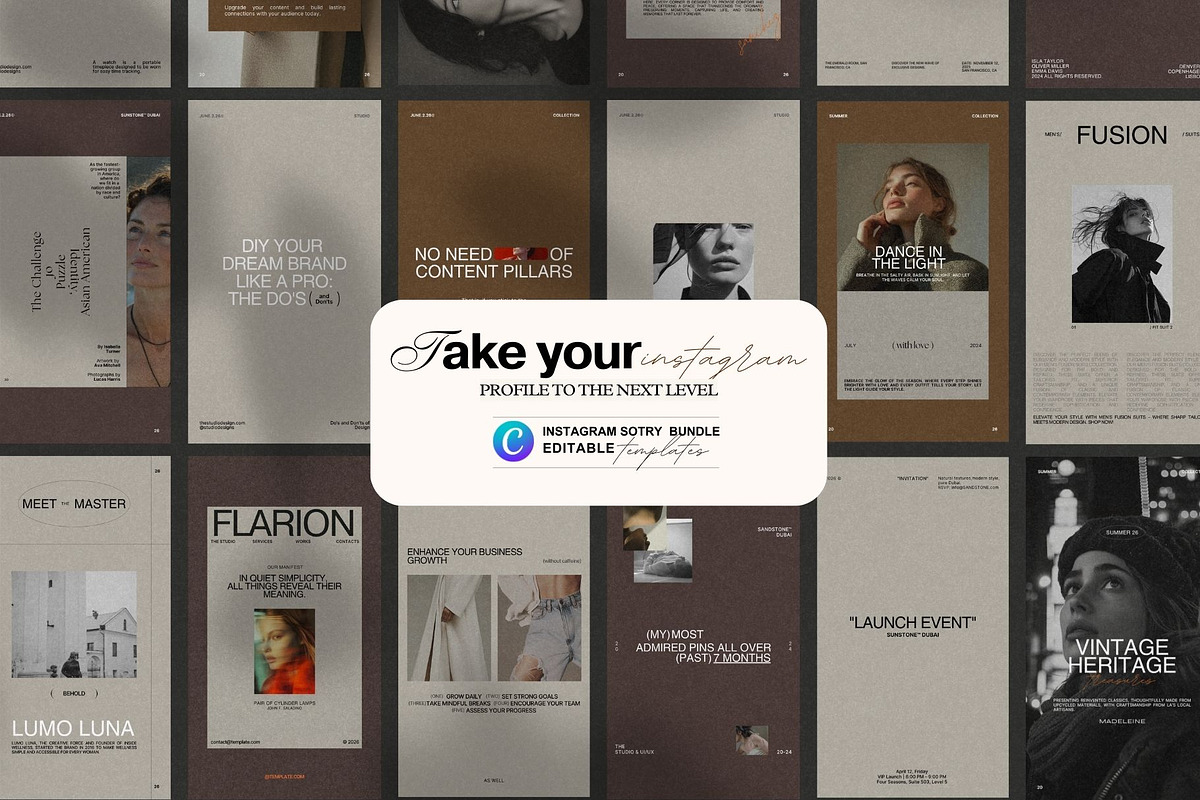 Aesthetic Instagram Template Kit, a Social Media Template by Crafted Pixel (Photo 5 of 9)