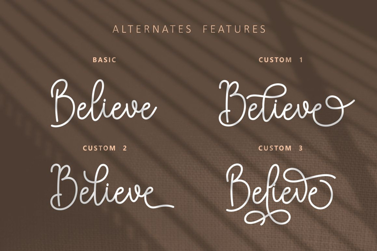 Monokind Script - Monoline Font, a Script Font by PutraCetol Studio (Photo 4 of 11)
