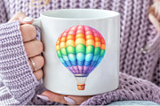 Hot Air Balloon Png, Pastel Balloons, an Illustration by Pixels.Craft (Thumbnail 7 of 7)