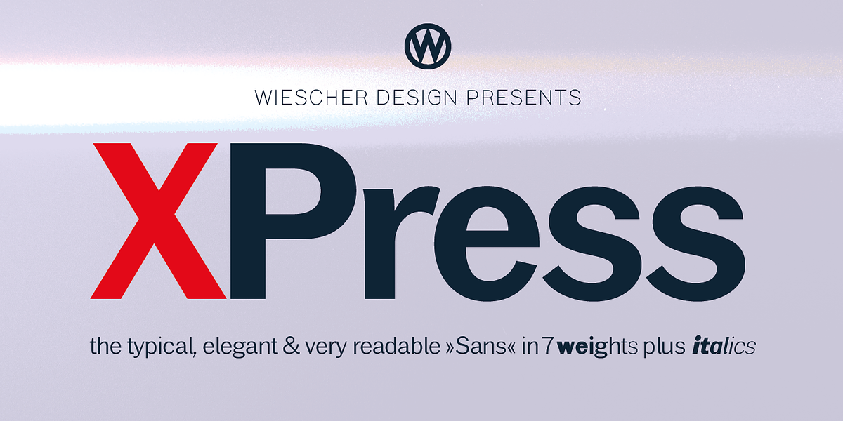 XPress, a Sans Serif Font by Wiescher-Design (Photo 1 of 6)