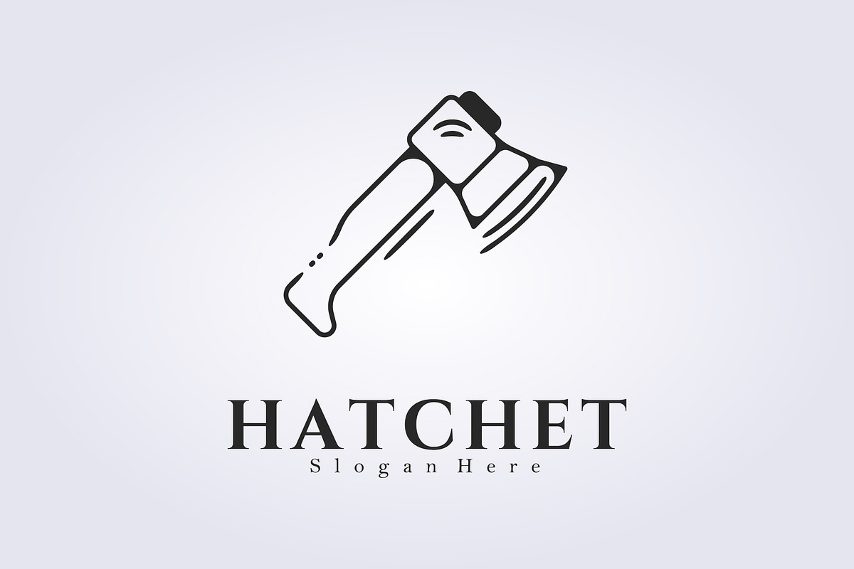 symbol of hatchet logo design, a Branding & Logo Template by Lodzrov