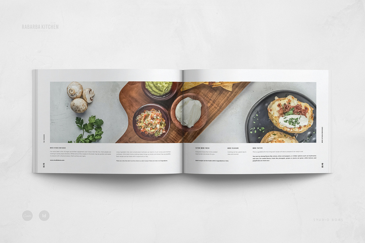 Canva Cookbook | Recipe Book, a Brochure Template by Studio Bons (Photo 5 of 27)