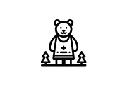 Cute Bear Logo Design, a Branding & Logo Template by Vectorium Studio (Thumbnail 1 of 2)