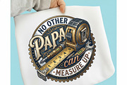 Funny Papa Beyond Measure, Dad Shirt, a Seasonal Illustration by designcity5 (Thumbnail 1 of 4)