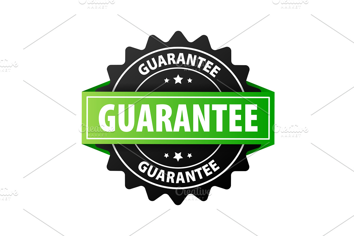 Guarantee Seal Badges with Checkmark, an Object Illustration by UP-Studio